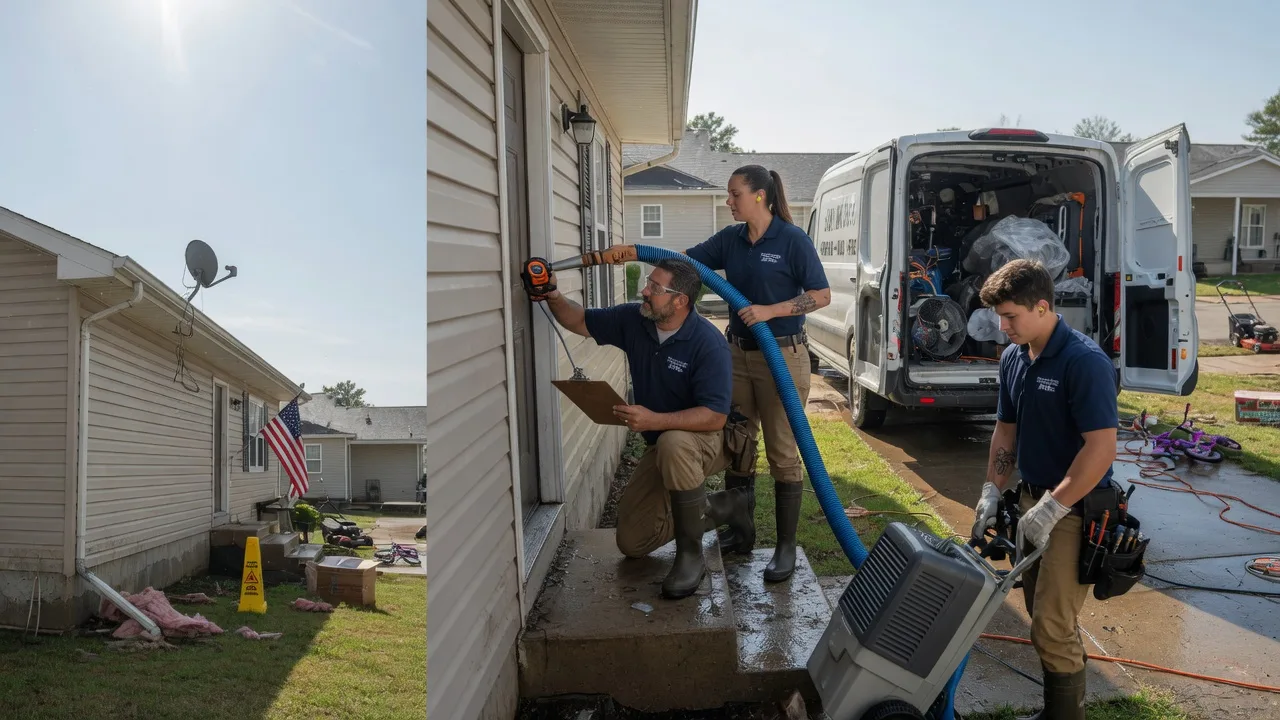 Ceiling Water Damage Restoration in Louisiana, MO near me